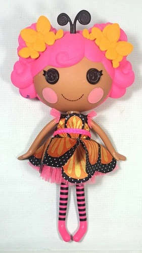 MGA 2015 LALALOOPSY BITTY BUTTONS BUTTERFLY MONA ARCH WINGS 14" PLASTIC RAG DOLL