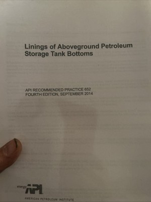 Linings Of Above Ground Petroleum Storage Tank Bottoms