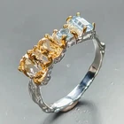 Handmade Natural Citrine Ring 925 Sterling Silver Size 7.5 /R467616