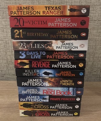 JAMES PATTERSON BOOK BUNDLE X 12 - ALEX CROSS -  THRILLER LOT  - PAPERBACK (2)