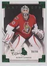 2013-14 Upper Deck Artifacts Goalies Emerald 80/99 Robin Lehner #124 a2v