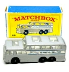 Matchbox Lesney Regular Wheels 66 Greyhound Bus, very rare clear windows, mib!