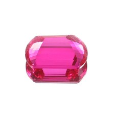 Natural 35 Ct Pink Sapphire Faceted Ceylon Fancy Cut Certified Loose Gemstone