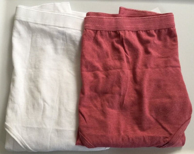 Fruit of the Loom Briefs Size 12 Granny Panties 2 Pair Lot Solid Colors Cotton