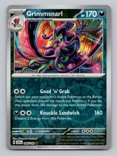 Grimmsnarl 096/142 Rare Stellar Crown Pokemon Reverse Holo Near Mint