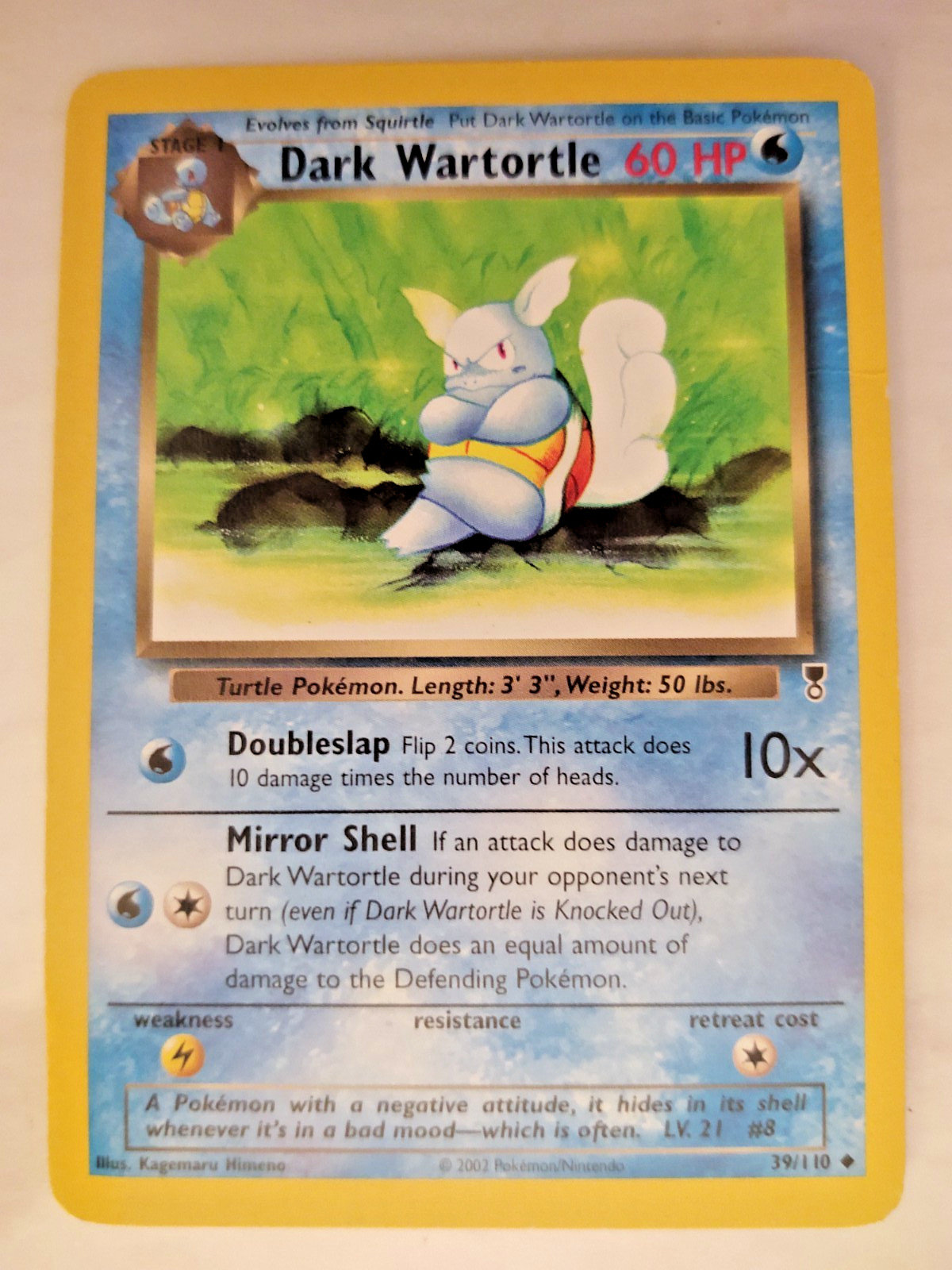 POKEMON DARK WARTORTLE 39/110 LEGENDARY COLLECTION MP