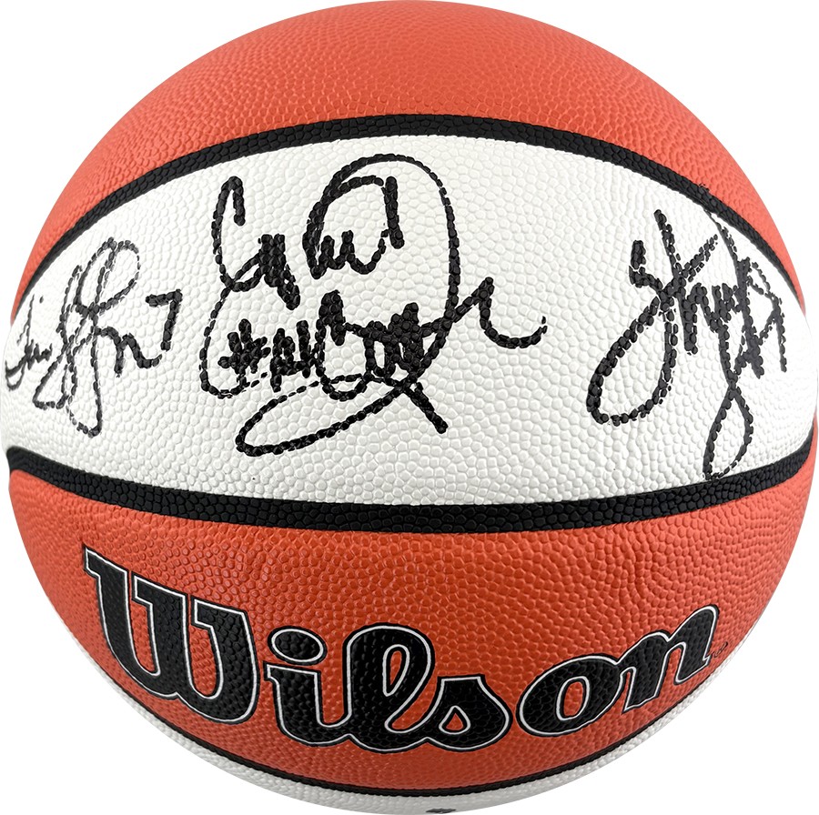 WNBA Sheryl Swoopes & Tina Thompson サイン Cynthia Cooper, Sheryl Swoopes & Tina Thompson Signed WNBA