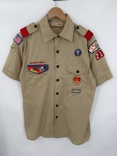 Boy Scouts BSA Boys Button Up Shirt Short Sleeve Youth Size XL USA Made