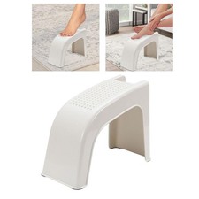 Multifunctional Shower Foot Stool for Home white Shower Foot Rest Stand 
