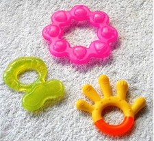 Lot of 3 Infant Teething Toys