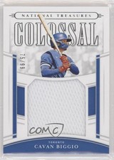 2020 Panini National Treasures Colossal Materials 75/99 Cavan Biggio #CM-CB z0q