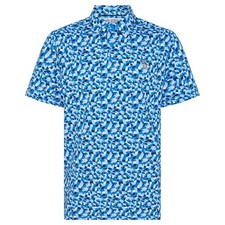 Original Penguin Men's All Over Print Underwater Mosaic Golf Polo Shirt, New