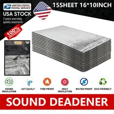 16Sqft Aluminium Foam Sound Deadener Auto Heat Shield Insulation Deadening Mat