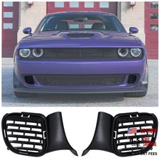 Front Bumper Lower Grill For Dodge Challenger 2015-2023 Air Intake Cover Black