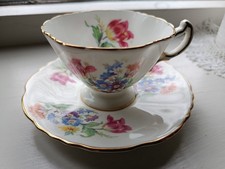 Hammersley demitasse floral cup & saucer
