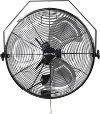 18 inch High Velocity Wall Mount Fan Industrial Fan w/3 Speed for Warehouse Home