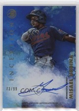 2021 Bowman Inception Blue Foil 73/99 Misael Urbina #PA-MU Auto 03ox