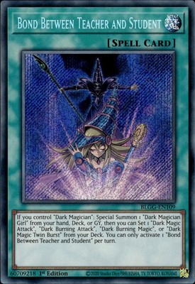 Bindung zwischen Lehrer und Schüler - Secret Rare 1. Auflage BLGG-DE109 - NM - YuGiOh