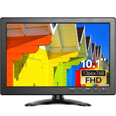 10.1 inch CCTV Monitor 1366x768 HDMI VGA BNC USB fr Gaming Security Raspberry Pi