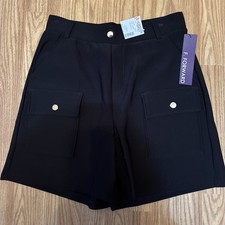 F. Forward Woman s Black Shorts Medium