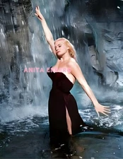 ANITA EKBERG #85 BEAUTIFUL COLORIZED PHOTO 11 X 8.5 SHIP FREE