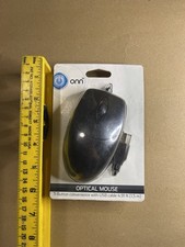 Onn Wired USB optical mouse three button Ona11h0091 new In package