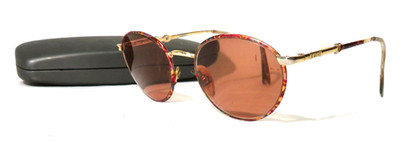 Gucci Eyeglass frame unknown model worn off Gold metal & multicolored eyewear