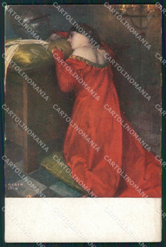 Militari Propaganda WW1 Reliquia d'Amore Pizio 1914 cartolina XF8650
