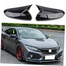 New Side Mirror Cover Caps Rearview Cover Glossy Black Fit for H0NDA Civic