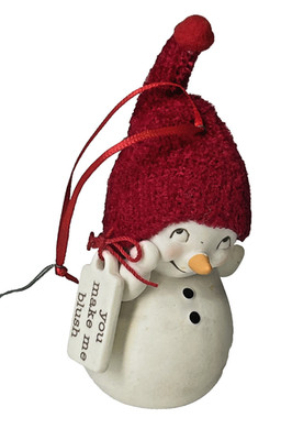 Dept 56 Snowpinions Ornament You Make Me Blush Figurine Christmas
