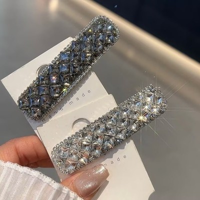 Daily Wear Sparkling Hair Clips Light Luxury Style Handmade Craftsmanship