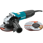 Makita GA4530X 4.5" Angle Grinder with 5 Discs NEW IN BOX