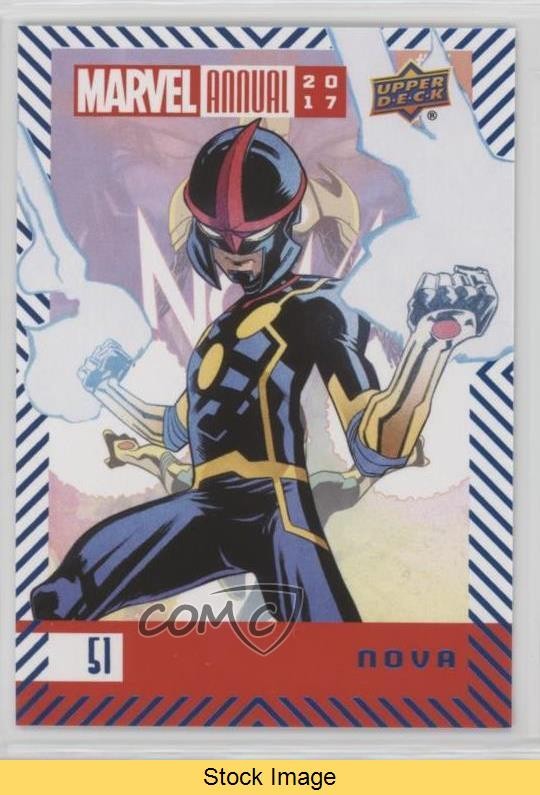 2017 Upper Deck Marvel Annual Blue Foil Nova #51 READ 0nf8