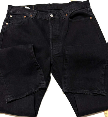 Denim Tears Levi's 501 Plain Jane Black Size 36 x 34 Authentic Collab Big E