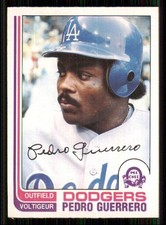 1982 O-Pee-Chee Pedro Guerrero Los Angeles Dodgers #247