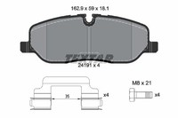 Textar Bremsbelagsatz, Scheibenbremse 2419101 FüR Land Rover