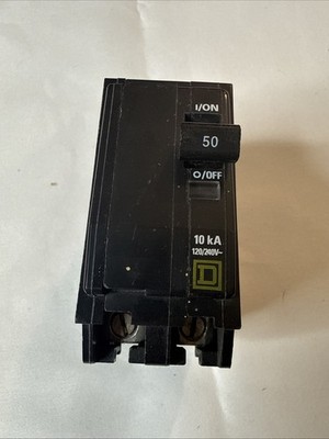SQUARE D QO250 2 POLE 120/240V 50A CIRCUIT BREAKER