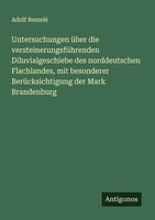 Untersuchungen üBer Die VersteinerungsfüHrenden Diluvialgeschiebe Des Norddeutsc