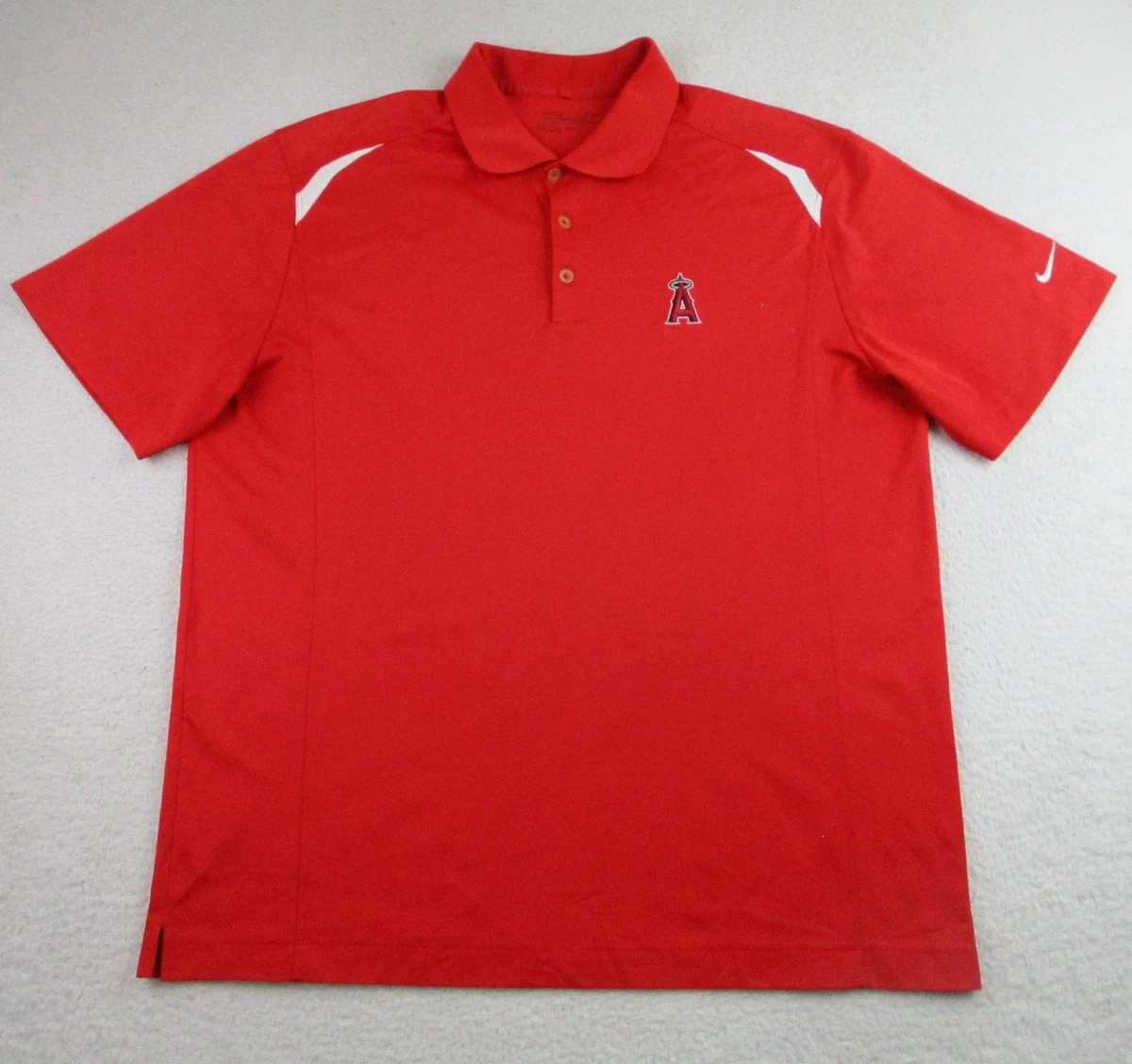 【NIKE】【新品タグ付き】Los Angeles mens-nike-anthony-rendon-red- ポロシャツ Angels 応援グッズ