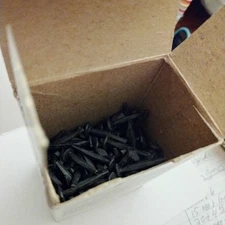 Old Fashioned Cut Nails Wrought Head 1" 2d Black Oxide Tremont Nail Co. 16oz NOS