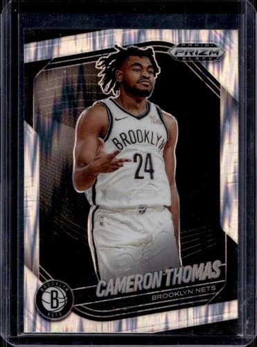 2024-25 Panini Prizm Black Cameron Thomas Skewed Prizm #/249 Nets