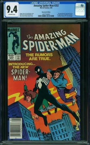 Amazing Spider-man #252 (1984) - CGC 9.4 - Newsstand - FIRST BLACK SPIDEY