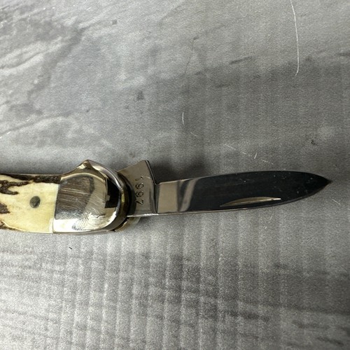 Remington UMC 1997 Wildlife Canoe Knife, Stag Handles - Picture 14 of 18
