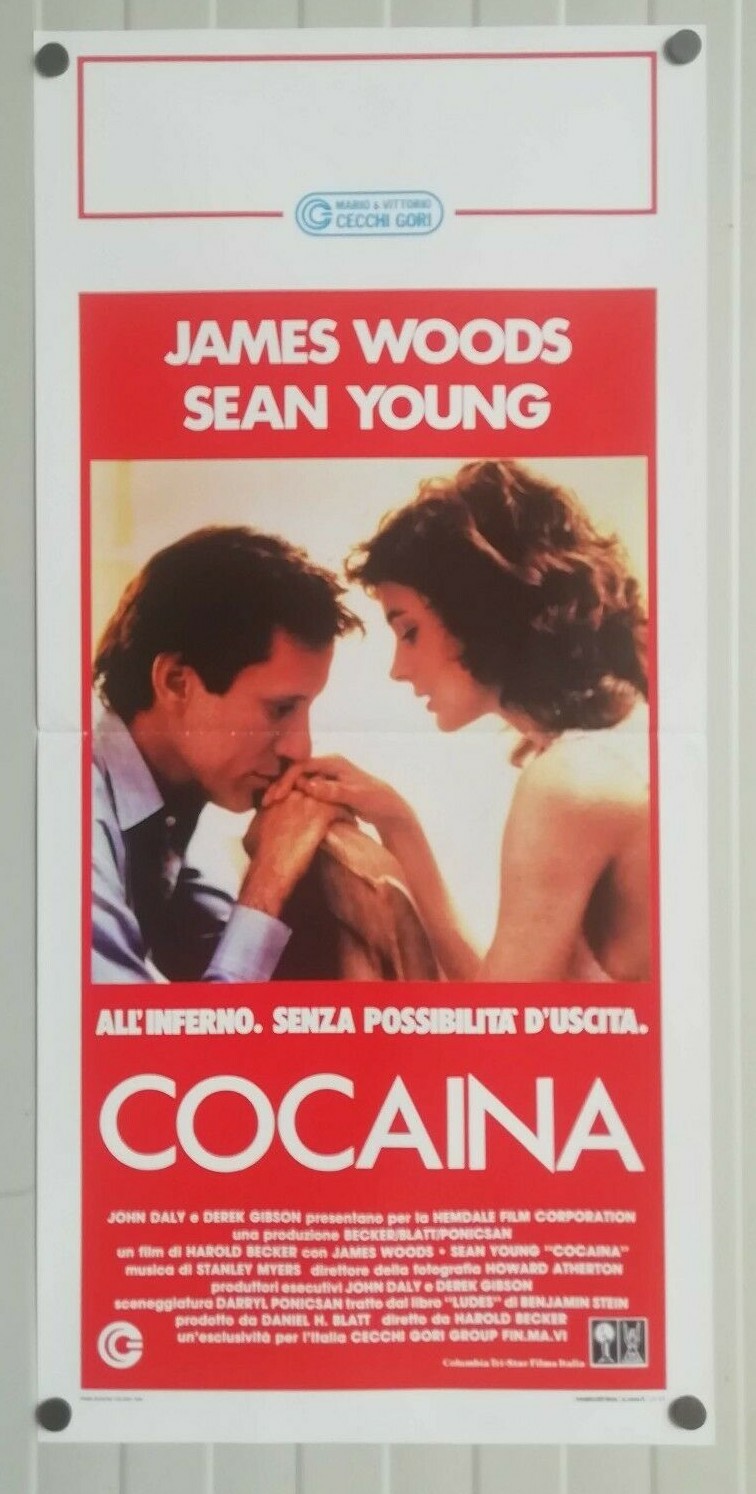 Locandina originale film Cocaina (1988) - Regia di Harold Becker