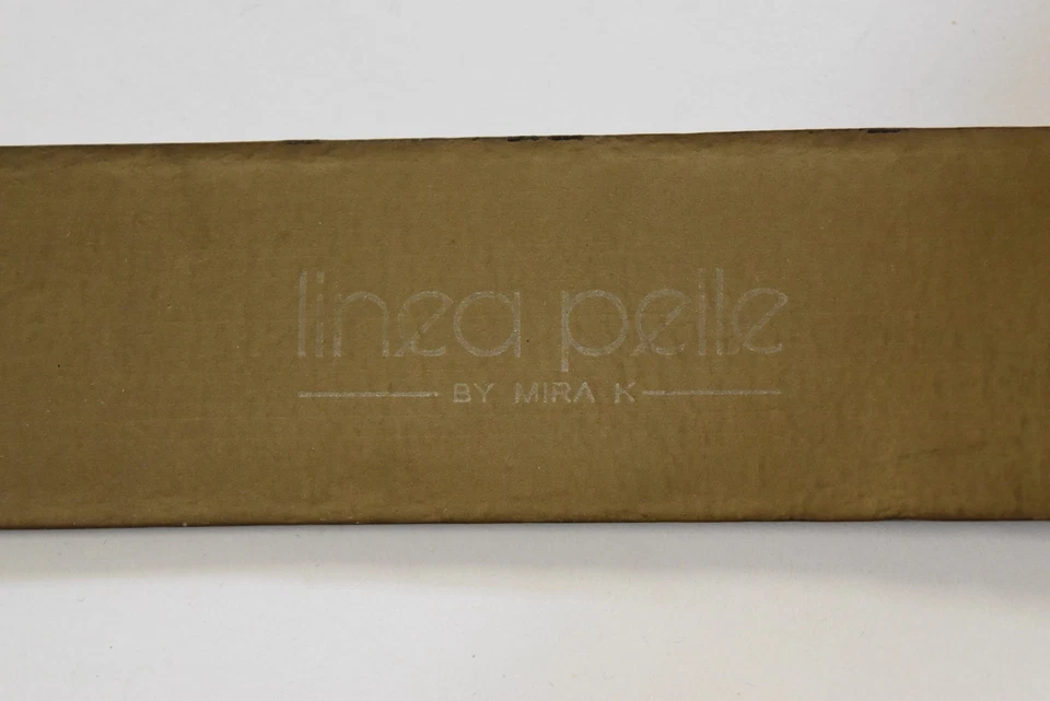 Linea Pelle Womens Belt Size M Dark Brown Textured Waist Leather Medium Width - Image 4 of 4