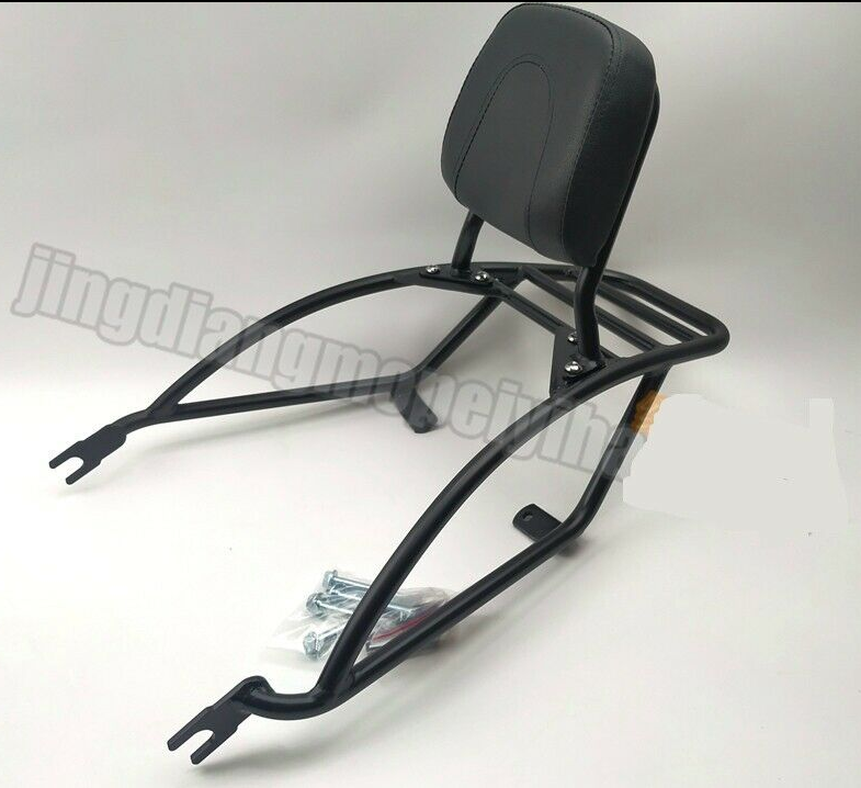 Backrest Sissy Bar Luggage Rack Pad for Harley Davidson Street Rod
