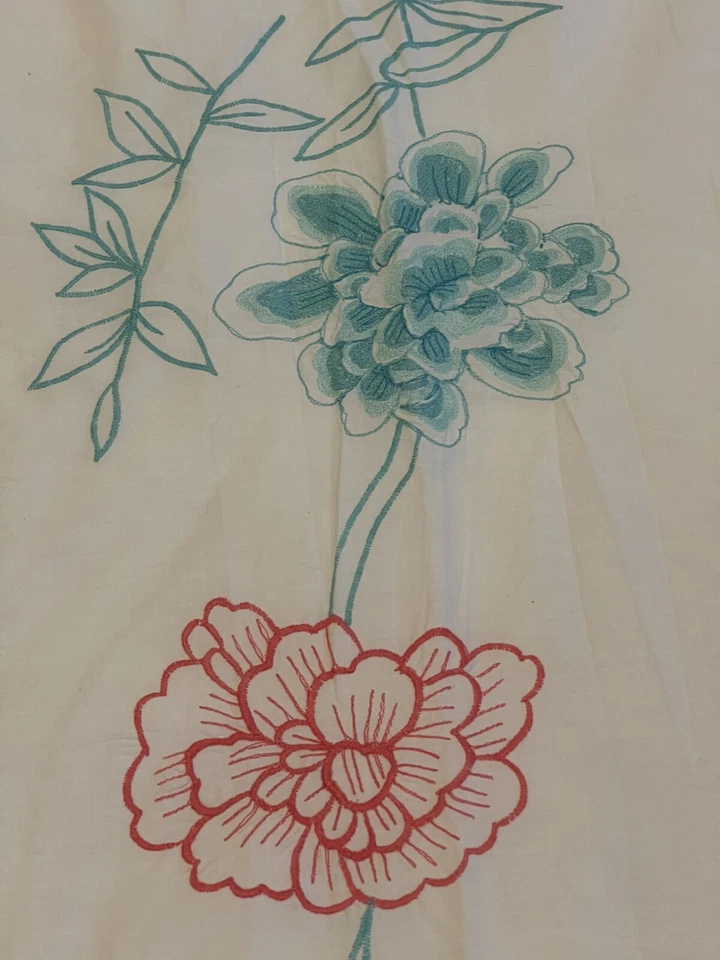 Funda nórdica Designers Guild floral bordada blanca King ropa de cama de algodón Foto 2 de 4