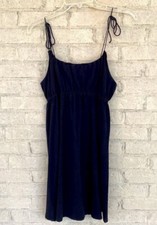 Vintage Y2K Hi-Line x Madewell adjustable pull tie strap jersey knit dress. S