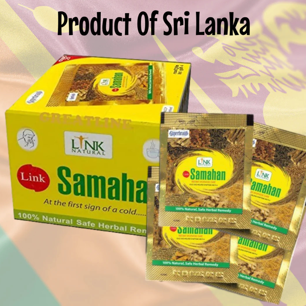 Samahan Herbal Tea Sachets 100% Natural Instant Ayurvedic Drink for Cough & Cold