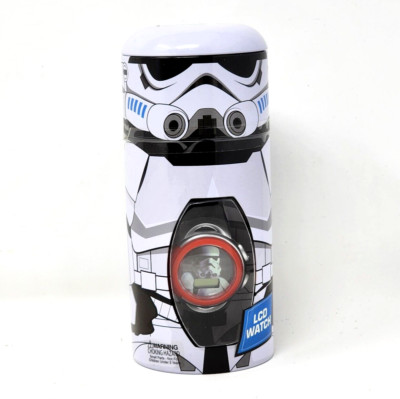 MZ Berger & Co. Star Wars Stormtrooper LCD Wrist Watch Tin Can Sealed Brand New